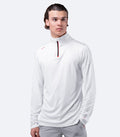 Zhik Mens UVActive High Collar 1/4 Zip Top - White - Bosuns Boat